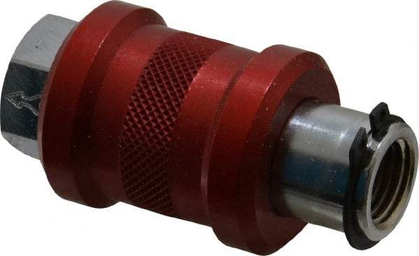 Legris - 1/4" Pipe, FNPT x FNPT, Nickel Plated Brass Standard Slide Valve - 230 Max psi, Anodized Aluminum Sleeve - Best Tool & Supply