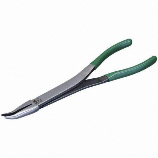 SK - Bent Nose Pliers - 11" W/CUSHION GRIP XLONG NEEDLE NOSE PLIER - Best Tool & Supply