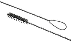 Schaefer Brush - 1/2" Diam, 4" Bristle Length, Boiler & Furnace Stainless Steel Brush - Wire Loop Handle, 42" OAL - Best Tool & Supply