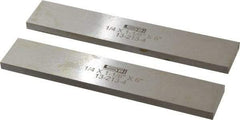 SPI - 6" Long x 1-1/8" High x 1/4" Thick, Steel Parallel - 0.0003" & 0.002" Parallelism, Sold as Matched Pair - Best Tool & Supply