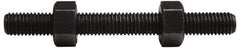 Value Collection - 1-8, 4" Long, Uncoated, Steel, Fully Threaded Stud with Nut - Grade B7, 1" Screw, 7B Class of Fit - Best Tool & Supply