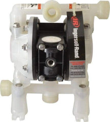 ARO/Ingersoll-Rand - 1/2" NPT, Nonmetallic, Air Operated Diaphragm Pump - Santoprene Diaphragm, Polypropylene Housing - Best Tool & Supply