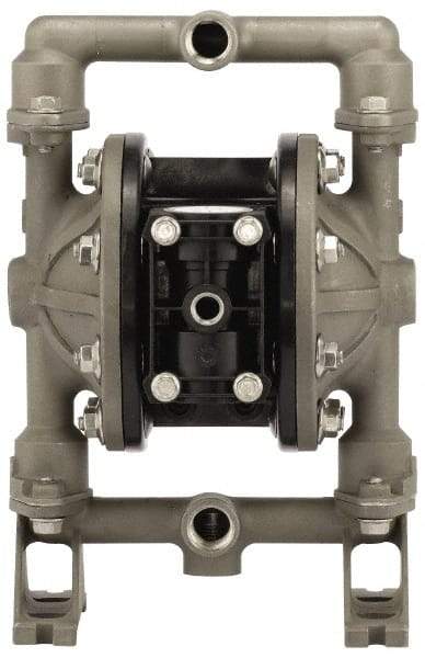 ARO/Ingersoll-Rand - 3/4" NPT, Metallic, Air Operated Diaphragm Pump - PTFE Diaphragm, Aluminum Housing - Best Tool & Supply