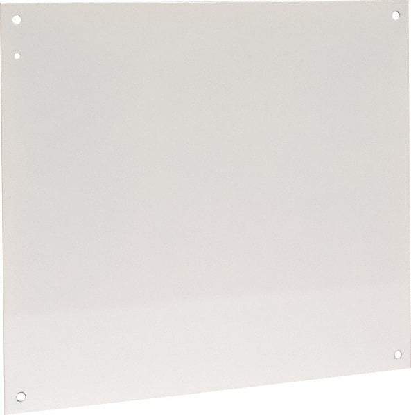 Cooper B-Line - 18-1/2" OAW x 21" OAH Powder Coat Finish Electrical Enclosure Nonperforated Panel - 24" x 20" Box, 14 Gauge Steel, Use with 24206-1/24208-1 - Best Tool & Supply