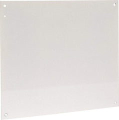 Cooper B-Line - 18-1/2" OAW x 21" OAH Powder Coat Finish Electrical Enclosure Nonperforated Panel - 24" x 20" Box, 14 Gauge Steel, Use with 24206-1/24208-1 - Best Tool & Supply