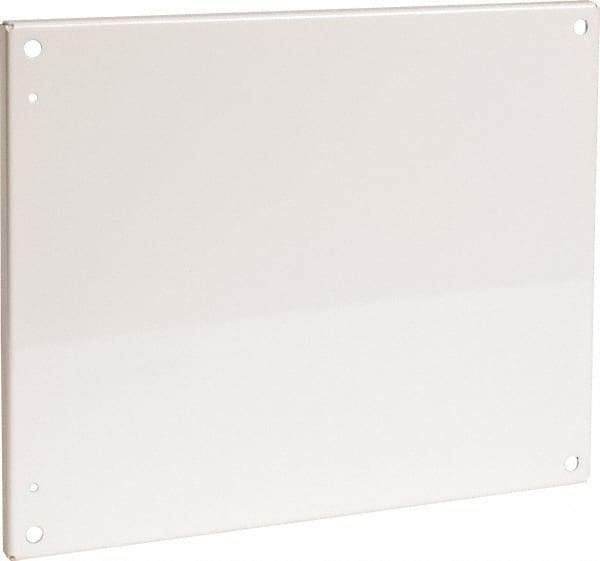 Cooper B-Line - 16-7/8" OAW x 20-7/8" OAH Powder Coat Finish Electrical Enclosure Flanged Panel - 24" x 20" Box, 12 Gauge Steel, Use with 20246-12/20248-12/242010-12/242012-12/242016-12/24206-12/24208-12 - Best Tool & Supply