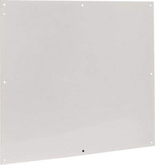 Cooper B-Line - 28-1/2" OAW x 32" OAH Powder Coat Finish Electrical Enclosure Nonperforated Panel - 36" x 30" Box, 14 Gauge Steel, Use with 363012-1/36306-1/36308-1 - Best Tool & Supply