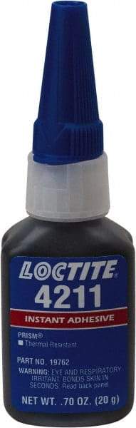 Loctite - 20 Gal Bottle Black Instant Adhesive - 24 hr Full Cure Time - Best Tool & Supply