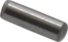 Made in USA - 1/16" Diam x 3/16" Pin Length Grade 8 Alloy Steel Standard Dowel Pin - Bright Finish, 1 Beveled & 1 Rounded End - Best Tool & Supply