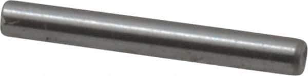 Made in USA - 1/16" Diam x 1/2" Pin Length Grade 8 Alloy Steel Standard Dowel Pin - Bright Finish, 1 Beveled & 1 Rounded End - Best Tool & Supply