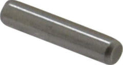 Made in USA - 3/32" Diam x 7/16" Pin Length Grade 8 Alloy Steel Standard Dowel Pin - Bright Finish, 1 Beveled & 1 Rounded End - Best Tool & Supply