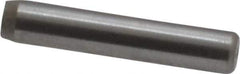 Made in USA - 3/32" Diam x 1/2" Pin Length Grade 8 Alloy Steel Standard Dowel Pin - Bright Finish, 1 Beveled & 1 Rounded End - Best Tool & Supply