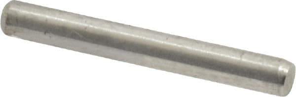 Made in USA - 3/32" Diam x 3/4" Pin Length Grade 8 Alloy Steel Standard Dowel Pin - Bright Finish, 1 Beveled & 1 Rounded End - Best Tool & Supply