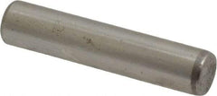 Made in USA - 3/16" Diam x 7/8" Pin Length Grade 8 Alloy Steel Standard Dowel Pin - Bright Finish, C 47-58 & C 60 (Surface) Hardness, 4,150 Lb (Single Shear), 8,300 Lb (Double Shear) Breaking Strength, 1 Beveled & 1 Rounded End - Best Tool & Supply