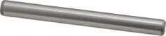 Made in USA - 1/4" Diam x 2-1/2" Pin Length Grade 8 Alloy Steel Standard Dowel Pin - Bright Finish, C 47-58 & C 60 (Surface) Hardness, 14,720 Lb (Double Shear), 7,360 Lb (Single Shear) Breaking Strength, 1 Beveled & 1 Rounded End - Best Tool & Supply