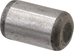 Made in USA - 5/16" Diam x 1/2" Pin Length Grade 8 Alloy Steel Standard Dowel Pin - Bright Finish, C 47-58 & C 60 (Surface) Hardness, 11,500 Lb (Single Shear), 23,000 Lb (Double Shear) Breaking Strength, 1 Beveled & 1 Rounded End - Best Tool & Supply