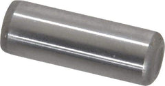 Made in USA - 5/16" Diam x 7/8" Pin Length Grade 8 Alloy Steel Standard Dowel Pin - Bright Finish, C 47-58 & C 60 (Surface) Hardness, 11,500 Lb (Single Shear), 23,000 Lb (Double Shear) Breaking Strength, 1 Beveled & 1 Rounded End - Best Tool & Supply