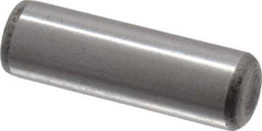 Made in USA - 5/16" Diam x 1" Pin Length Grade 8 Alloy Steel Standard Dowel Pin - Bright Finish, C 47-58 & C 60 (Surface) Hardness, 11,500 Lb (Single Shear), 23,000 Lb (Double Shear) Breaking Strength, 1 Beveled & 1 Rounded End - Best Tool & Supply