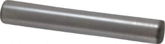 Made in USA - 5/16" Diam x 2" Pin Length Grade 8 Alloy Steel Standard Dowel Pin - Bright Finish, C 47-58 & C 60 (Surface) Hardness, 11,500 Lb (Single Shear), 23,000 Lb (Double Shear) Breaking Strength, 1 Beveled & 1 Rounded End - Best Tool & Supply