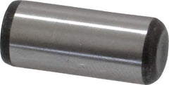 Made in USA - 3/8" Diam x 7/8" Pin Length Grade 8 Alloy Steel Standard Dowel Pin - Bright Finish, C 47-58 & C 60 (Surface) Hardness, 16,550 Lb (Single Shear), 33,100 Lb (Double Shear) Breaking Strength, 1 Beveled & 1 Rounded End - Best Tool & Supply