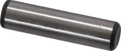 Made in USA - 3/8" Diam x 1-1/2" Pin Length Grade 8 Alloy Steel Standard Dowel Pin - Bright Finish, C 47-58 & C 60 (Surface) Hardness, 16,550 Lb (Single Shear), 33,100 Lb (Double Shear) Breaking Strength, 1 Beveled & 1 Rounded End - Best Tool & Supply