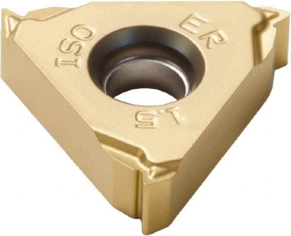 Seco - 16ER External Right Hand ISO Laydown Threading Insert - Grade CP500, TiAlN/TiN Coated Carbide - Best Tool & Supply