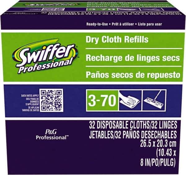 Swiffer - White Mop Refill - 8" Long x 10-5/8" Wide Head, Microfiber Head - Best Tool & Supply