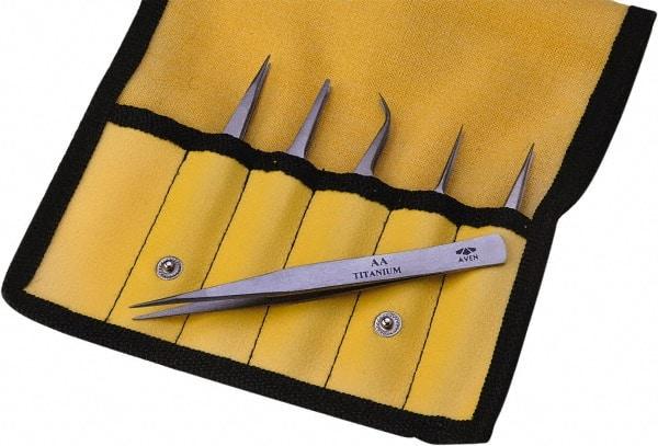 Aven - Titanium Bonded Tweezer Set - 1 Piece - Best Tool & Supply