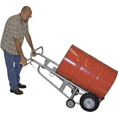 Wesco Industrial Products - 1,000 Lb Load Capacity, 30 & 55 Gal Pail Tipper - 25-7/8" Wide x 60" High, 4 Aluminum Wheels - Best Tool & Supply