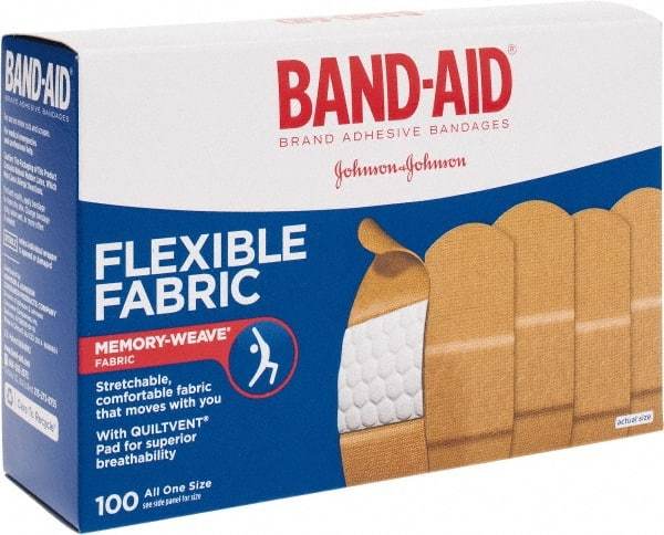 Johnson & Johnson - 3" Long x 1" Wide, General Purpose Self-Adhesive Bandage - Woven Fabric Bandage - Best Tool & Supply