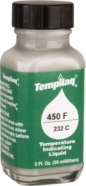 Tempil - 450°F Temp Indicating Liquid - 2 Ounce Container, 232°C - Best Tool & Supply