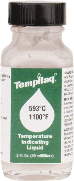 Tempil - 1,100°F Temp Indicating Liquid - 2 Ounce Container, 593°C - Best Tool & Supply