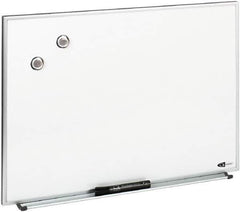 Quartet - 16" High x 23" Wide Enameled Steel Magnetic Marker Board - Aluminum Frame, 1-1/4" Deep, Includes Accessory Tray/Rail, One Dry-Erase Marker & Magnets & Mounting Kit - Best Tool & Supply