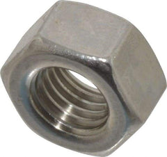 Value Collection - 5/16-24 UNF Stainless Steel Right Hand Hex Nut - 1/2" Across Flats, 7/64" High, Uncoated - Best Tool & Supply