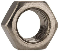 Value Collection - 3/8-24 UNF Stainless Steel Right Hand Hex Nut - 9/16" Across Flats, 21/64" High, Uncoated - Best Tool & Supply