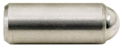 Gibraltar - 11/16" Body Length x 5/16" Body Diam, 4 Lb Init to 10 Lb Final End Force, Stainless Steel Press Fit Ball Plunger - 1/4" Ball Diam, 0.09" Max Ball Reach, +0.0010; +0.0020" Tolerance - Best Tool & Supply