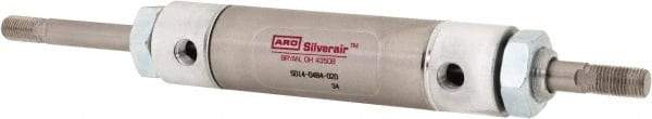 ARO/Ingersoll-Rand - 2" Stroke x 1-1/4" Bore Double Acting Air Cylinder - 1/8 Port, 7/16-20 Rod Thread, 200 Max psi, -40 to 160°F - Best Tool & Supply