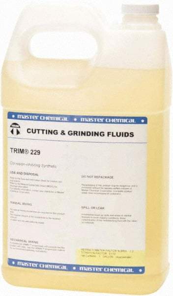 Master Fluid Solutions - Trim 229, 1 Gal Bottle Cutting Fluid - Synthetic - Best Tool & Supply