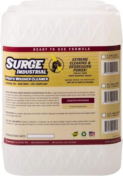 Surge Industrial - 5 Gal Pail Parts Washer Fluid - Water-Based - Best Tool & Supply