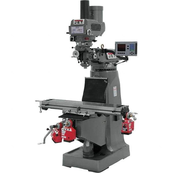 Jet - Knee Milling Machines Spindle Speed Control: Electronic Variable Speed Table Length (Inch): 9 - Best Tool & Supply