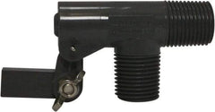 Control Devices - 1/2" Pipe, PVC, Angle Pattern-Double Seat, Mechanical Float Valve - 100 psi, MNPT End Connections - Best Tool & Supply