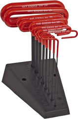 Bondhus - 8 Piece T-Handle Cushion Grip Hex Key Set - Hex Range 2 to 10mm, Protanium High Torque Steel - Best Tool & Supply