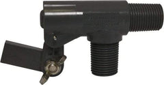 Control Devices - 3/8" Pipe, PVC, Angle Pattern-Double Seat, Mechanical Float Valve - 100 psi, MNPT End Connections - Best Tool & Supply