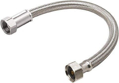 B&K Mueller - 1/2" FIP Inlet, 1/2" FIP Outlet, Stainless Steel Faucet Connector - Use with Faucets - Best Tool & Supply