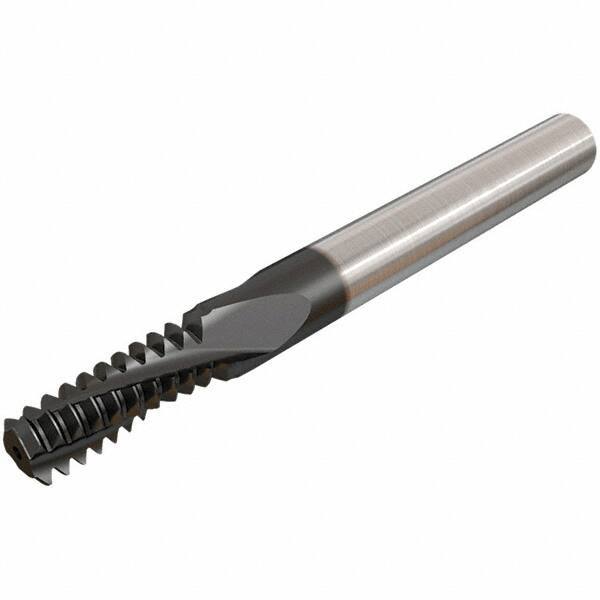 Iscar - 3/4-10 UN, 14.4mm Cutting Diam, 4 Flute, Solid Carbide Helical Flute Thread Mill - Internal Thread, 34.3mm LOC, 105mm OAL, 16mm Shank Diam - Best Tool & Supply