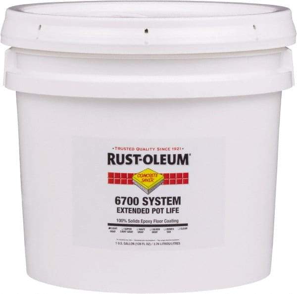 Rust-Oleum - 2 Gal Pail Navy Gray Epoxy Floor Coating - 100 Sq Ft/Gal Coverage, <100 g/L g/L VOC Content, Low Odor & Low VOC - Best Tool & Supply