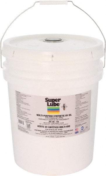 Synco Chemical - 5 Gal Pail Oil with PTFE Direct Food Contact White Oil - Translucent, -45°F to 450°F, Food Grade - Best Tool & Supply