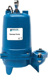 Goulds Pumps - 2 hp, 200 Amp Rating, 200 Volts, Single Speed Continuous Duty Operation, Sewage Pump - 3 Phase, Cast Iron Housing - Best Tool & Supply