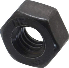 Value Collection - 5/16-18 UNC Steel Right Hand Heavy Hex Nut - 9/16" Across Flats, 19/64" High, Uncoated, 2B Class of Fit - Best Tool & Supply