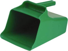 Remco - 128 oz Green Polypropylene Flat Bottom Scoop - 8.7" Wide x 6.7" Deep Bowl, 11" OAL - Best Tool & Supply